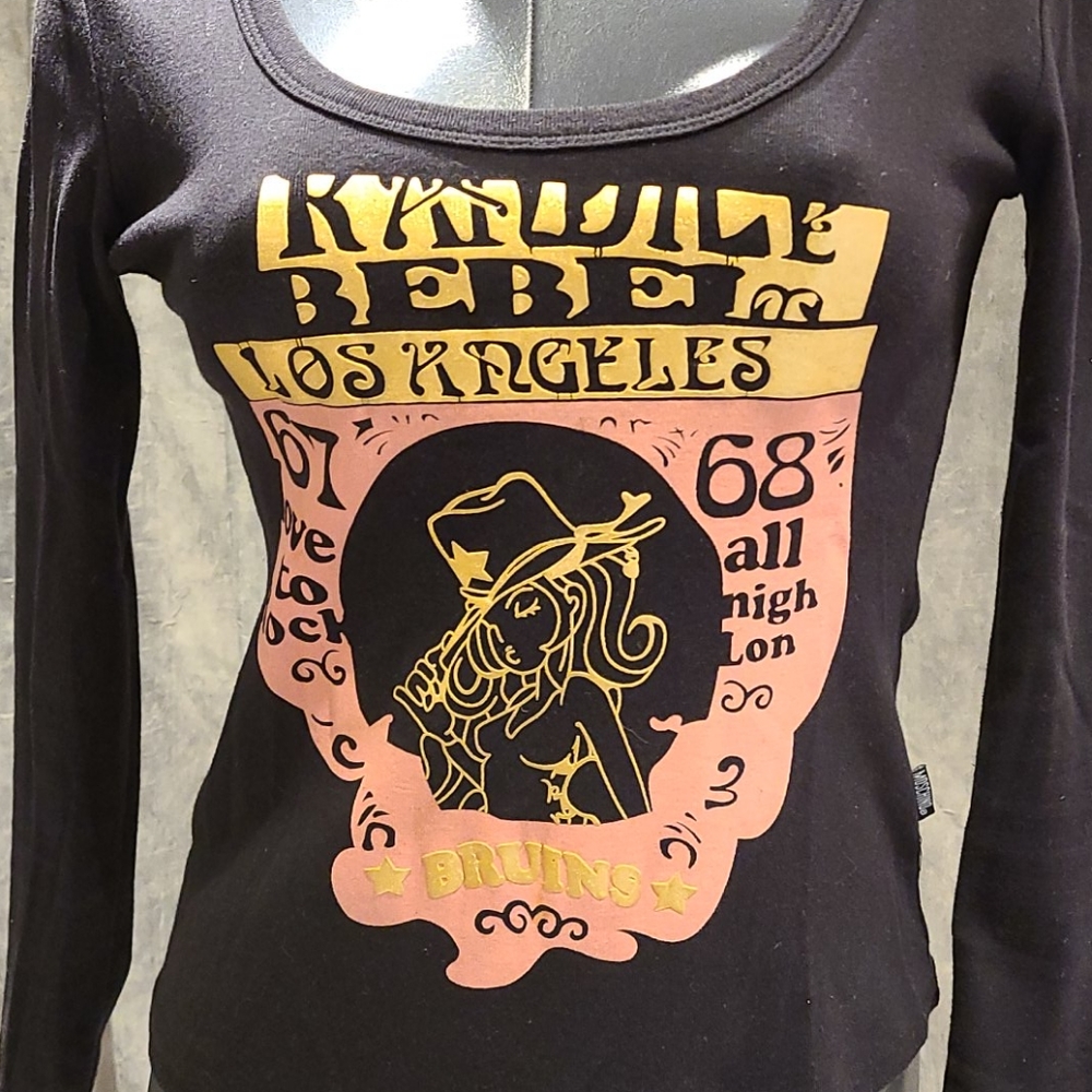 Moschino jeans couture printed top US 6 - Picture 2 of 13